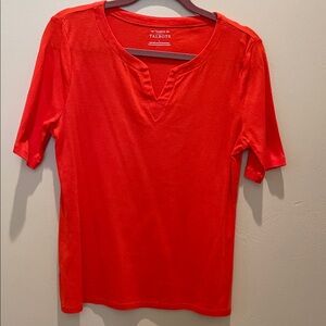 Talbots Vivid Orange Short Sleeve Tee